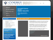 Tablet Screenshot of cynergyadvisors.com